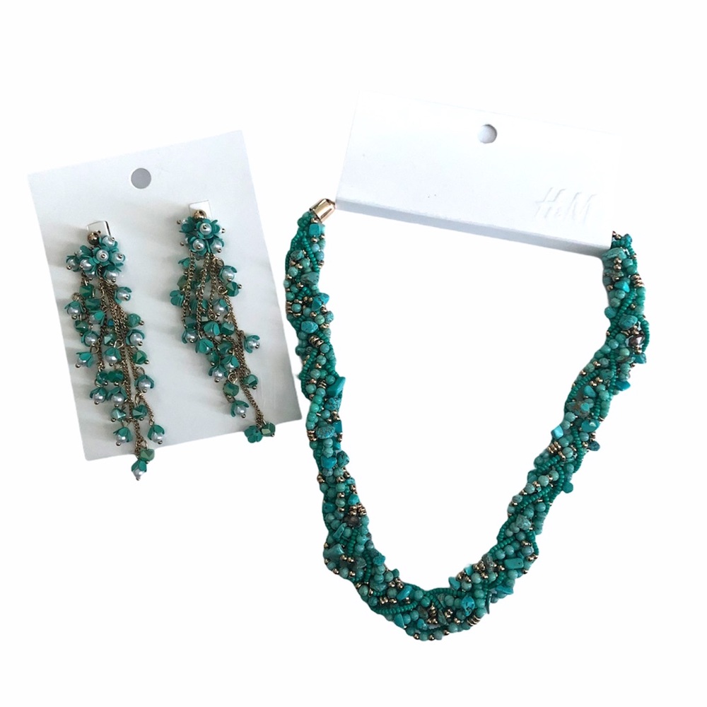 NWT H&M Necklace + Earring Set